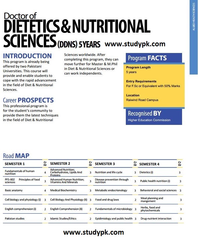 Doctor of Dietetics & Nutritional Sciences (DDNS) Program