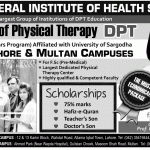 Federal Institute of Health Sciences (FIHS) Lahore Admission Notice 2014 for Doctor of Physical Therapy (DPT)