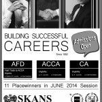 SKANS School of Accountancy Lahore Admission Notice 2014-2015 for Association of Chartered Certified Accountants (ACCA), Chartered Accountants (CA), Foundation Diploma (FD)
