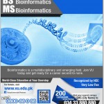 Virtual University of Pakistan (VU) Lahore Admission Notice 2014-2015 for BS Bioinformatics, MS Bioinformatics