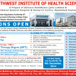 Northwest Institute of Health Sciences Peshawar Admission Notice 2015