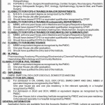 Shaikh Zayed Postgraduate Medical Institute Lahore Admission Notice 2015