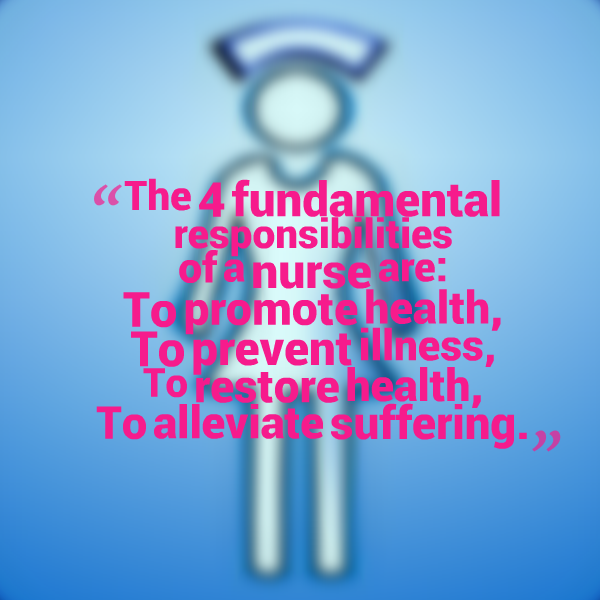 The fundamental responsibilities of a nurse are