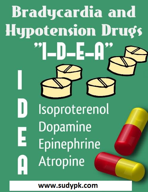 Nursing Mnemonics: Bradycardia & Hypotension Drugs