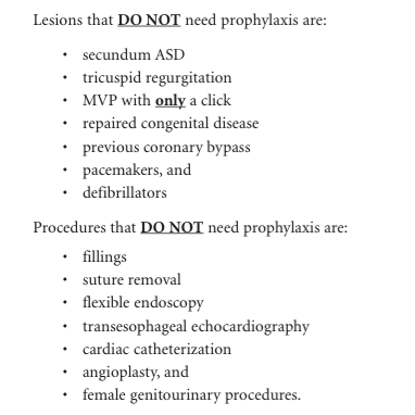 Nursing Study: Endocarditis Prophylaxis Cheat Sheet