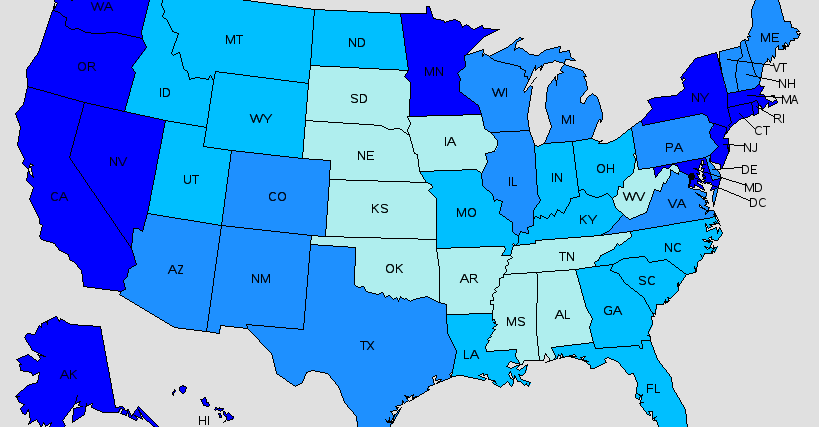 Top Highest Paying States for Registered Nurse, Emergency Room