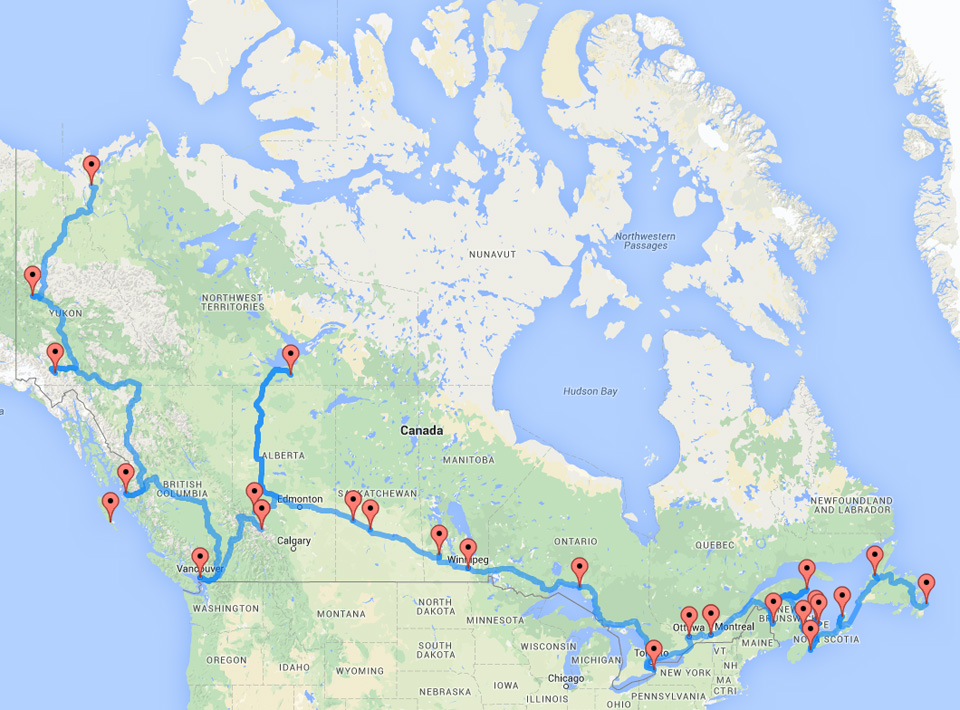 The Ultimate Canadian Road Trip, As Determined By An Algorithm