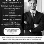 ICMA Lahore CMA Program Leading to CEO/CFO Admission 2017