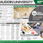 Ziauddin University MBBS BDS Pharm-D DPT Admission 2017