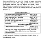 OPF Boys College Islamabad Admission Notice 2017-2018