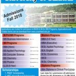 University of Sahiwal Admission Fall 2018