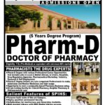 Southern Punjab Institute of Health Sciences Pharm-D Admission 2018