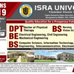 ISRA University Karachi DPT BBA MBA Admission 2018