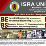 ISRA University Spring BE/DPT/BS/BBA Admissions 2019