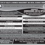 JSMU Admissions 2019 (BBA/MBA/MS)