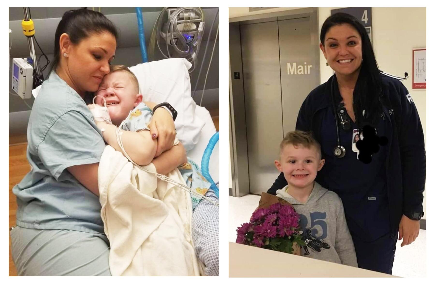 Nurse comforts 5-year-old waking up from surgery in touching viral photo