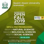 Quaid-i-Azam University Islamabad Admissions Open for MPhil & PhD Programs