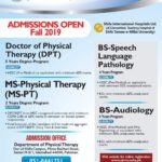 Shifa Tameer-e-Millat University DPT Admissions Open 2019-2020