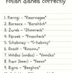 Polish Food Cheatsheet How to Ask For It