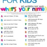 fun list of exercises for kids to do at home