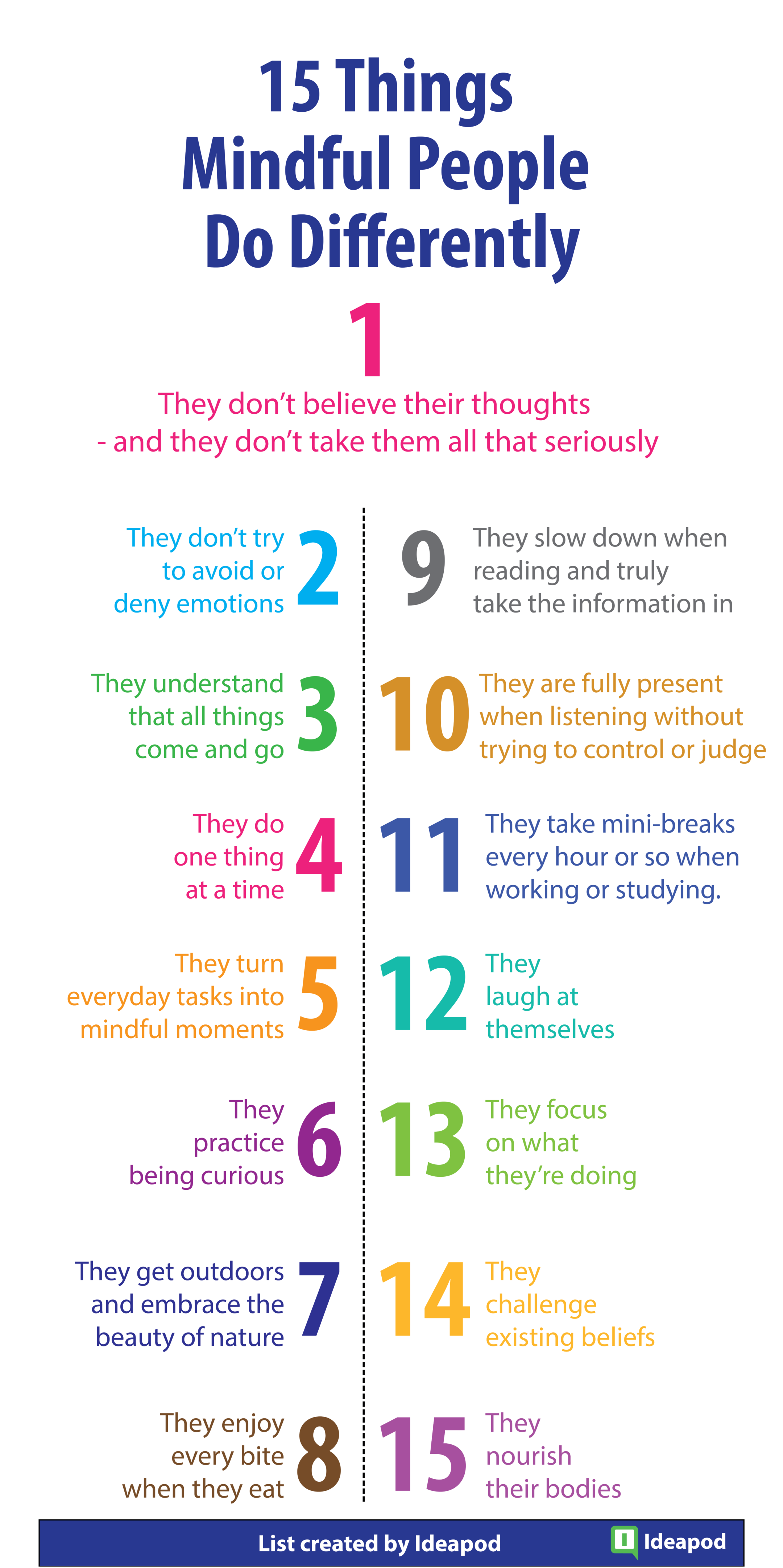 15 Things Mindful People Do Differently 