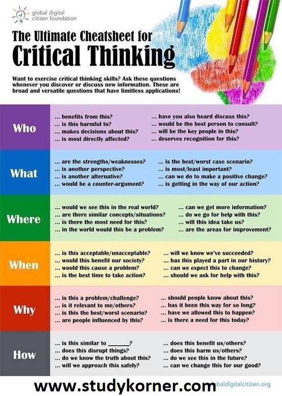 critical thinking and evaluating information