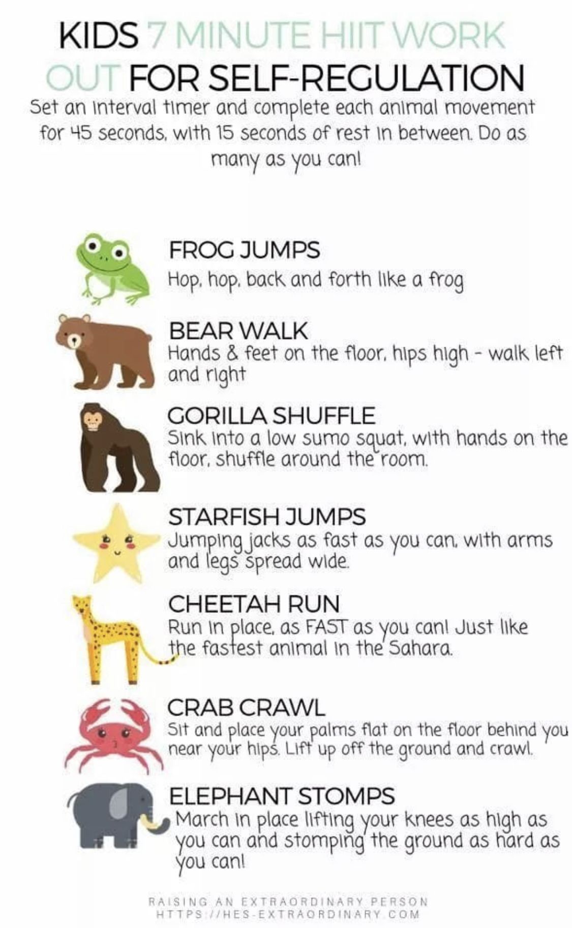 Kid Friendly Workouts for Kids