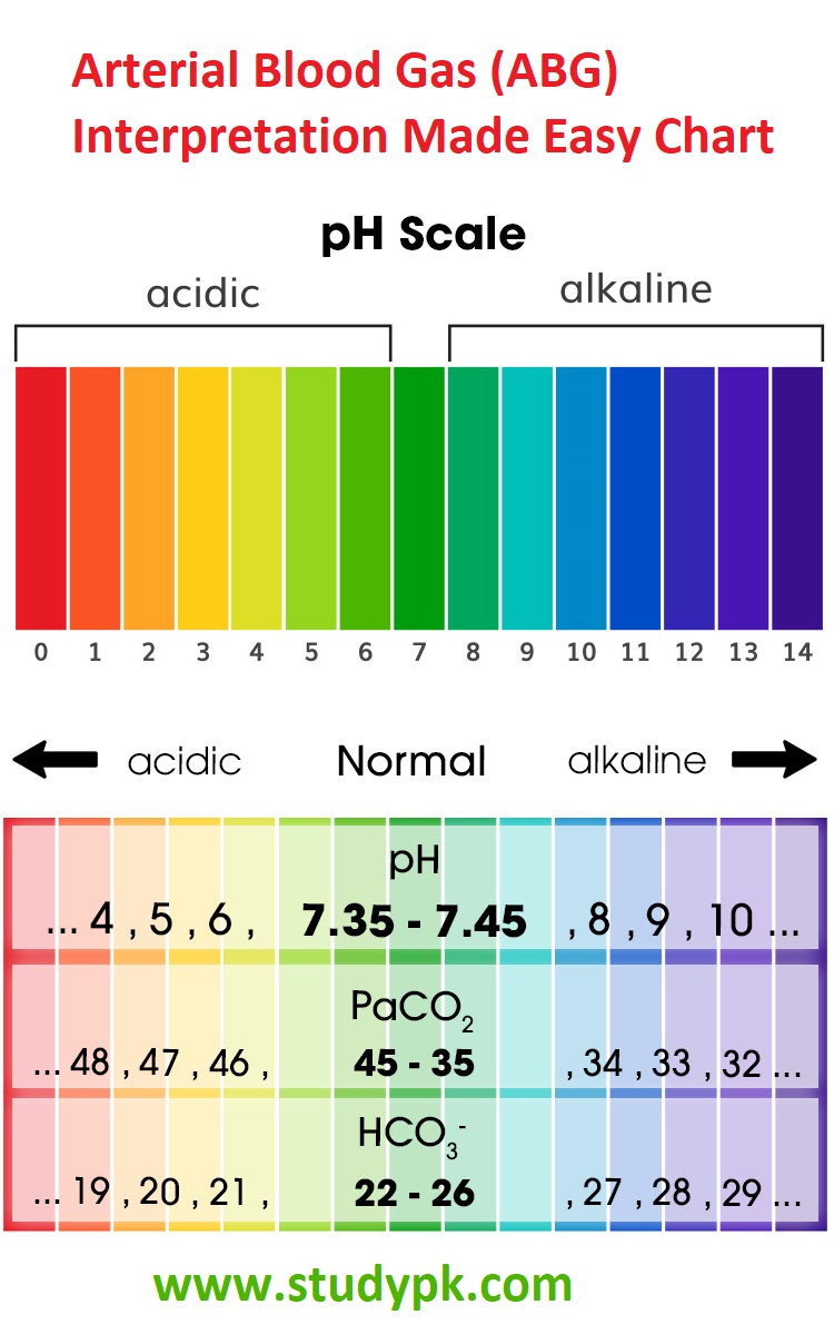 Arterial Blood Gas (ABG) Interpretation Made Easy Chart