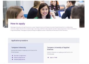 Tampere University Finland 100% Tuition Fee Scholarships