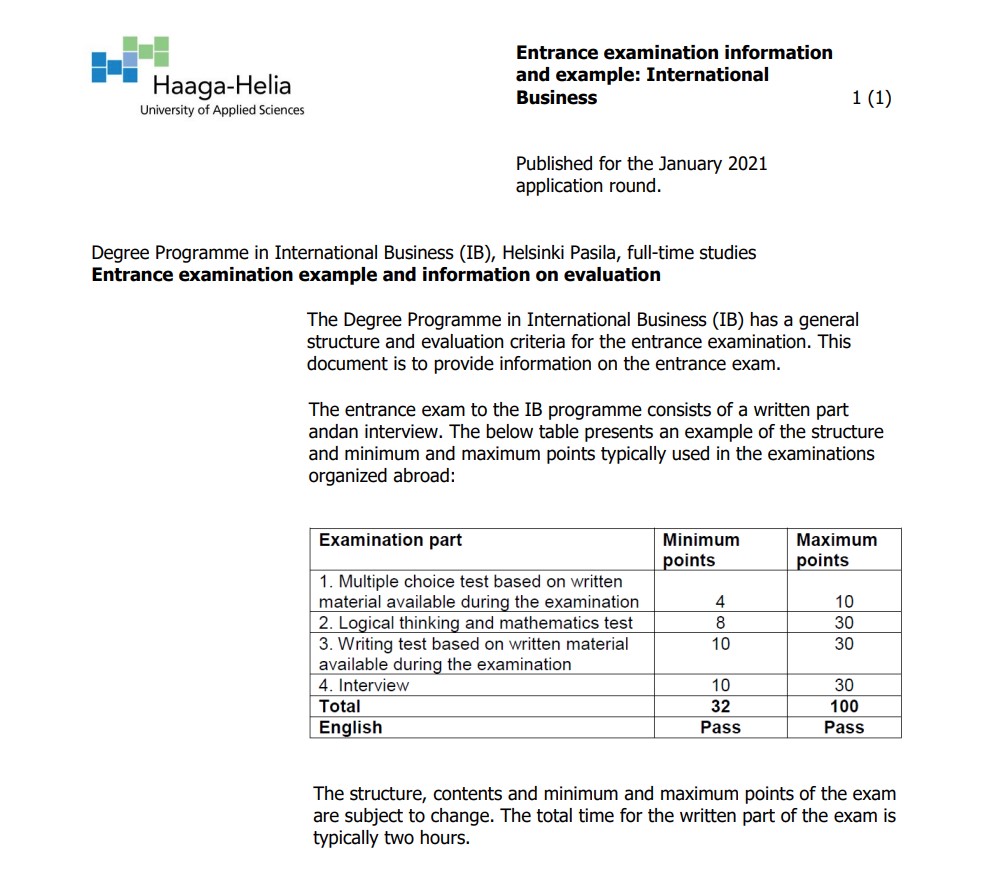 Haaga Helia Joint Application Entrance Exams 2022 Sample Questions haaga-helia-joint-application-entrance-exams-2022-sample-questions