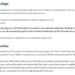 University of Jyväskylä JYU Finland 100% Tuition Fee Scholarships