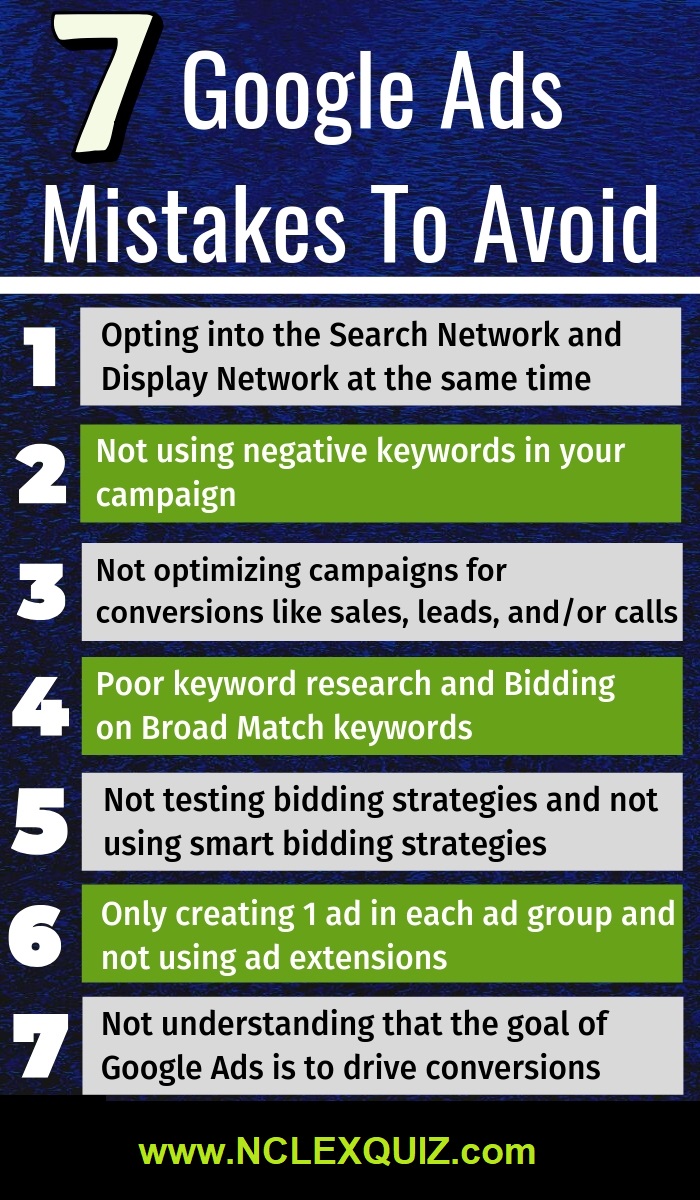 7 Google AdWords Mistakes Need To Avoid